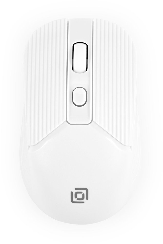 Мышь Оклик 509MW white белый оптическая 1600dpi беспров. USB для ноутбука 4but (1885186)