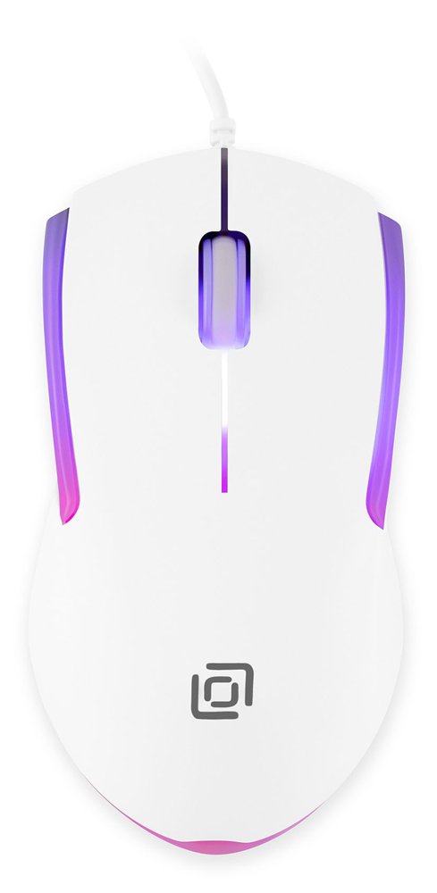 Мышь Оклик 245M белый оптическая 1000dpi USB 3but (471480)