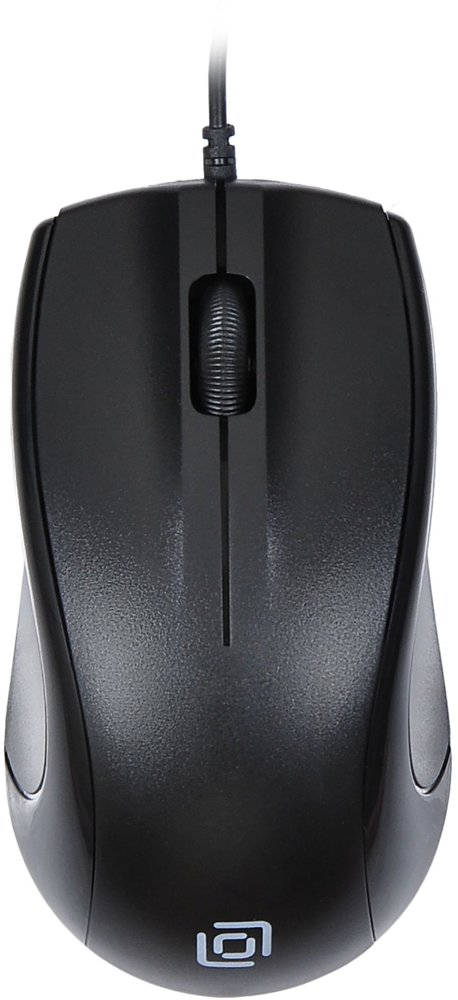 Мышь Оклик 185M черный оптическая 1200dpi USB для ноутбука 3but (945606)