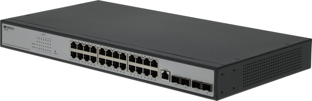 Коммутатор Origo OS3228P/250W OS3228P/250W/A1A (L3) 24x1Гбит/с 4x10Гбит/с 4SFP+ 250W управляемый