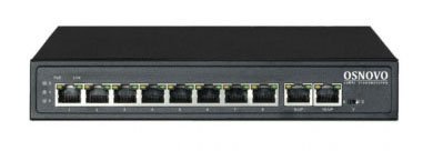 Коммутатор Osnovo SW-21000(120W) (L2) 10x100Мбит/с 8PoE 120W неуправляемый