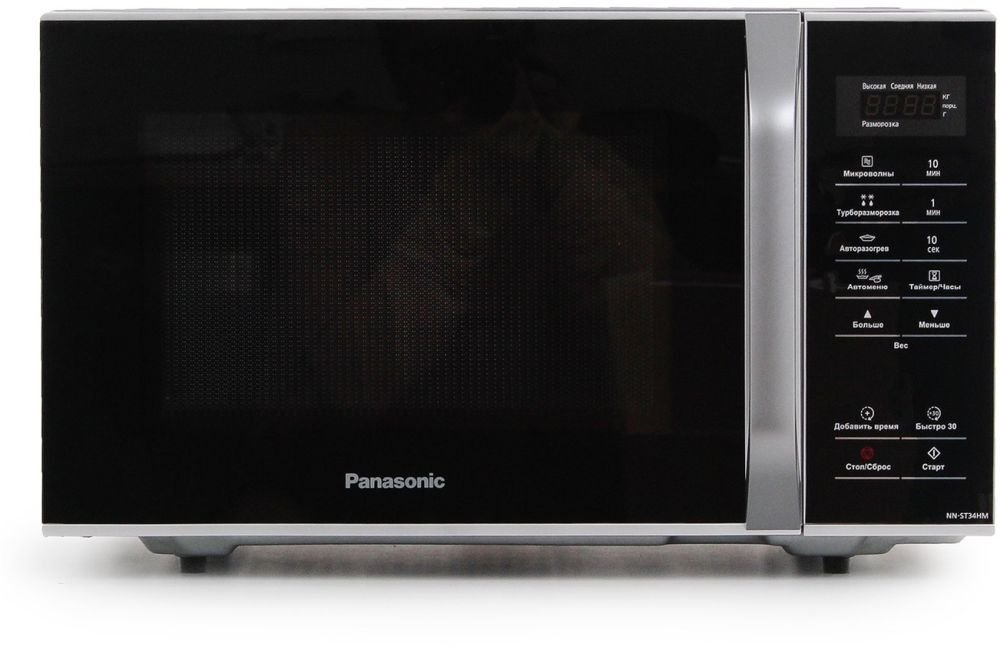 Микроволновая Печь Panasonic NN-ST34HMZPE 25л. 800Вт черный/серебристый