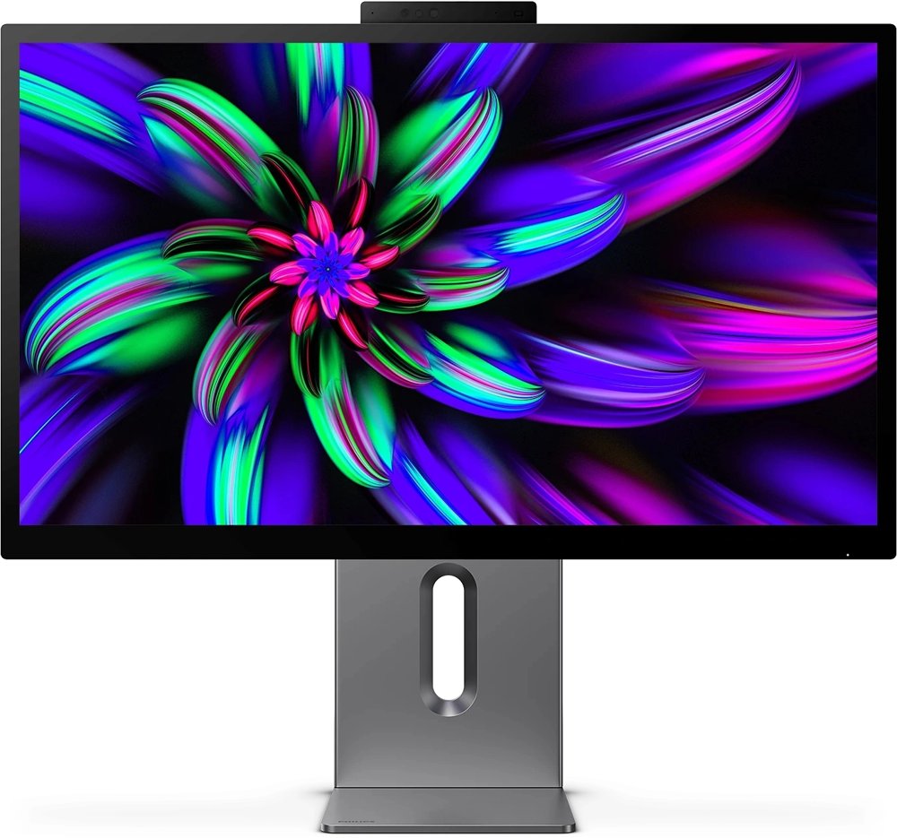 Монитор Philips 27" Brillance 27E3U7903 серый IPS LED 16:9 HDMI M/M Cam глянцевая HAS Piv 500cd 178гр/178гр 5120x2880 70Hz 5K USB 8.1кг