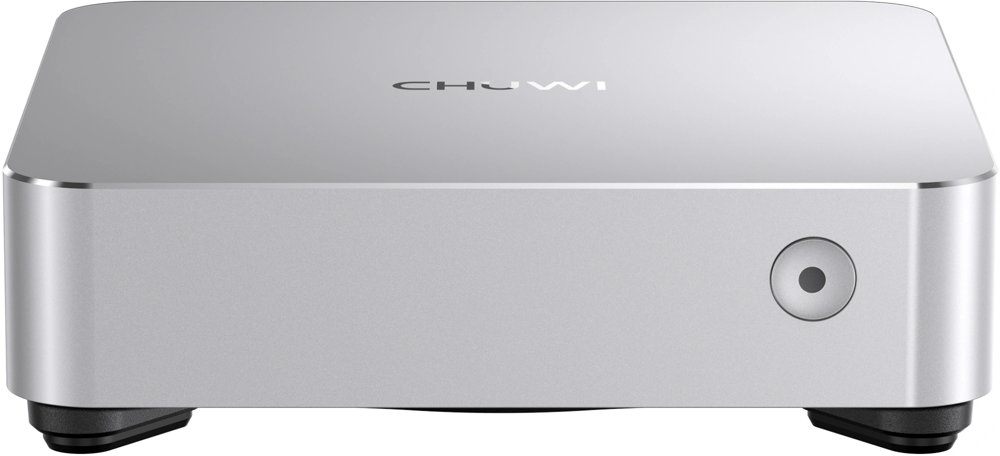 ПК Мини Chuwi AuBox Ryzen 7 8745HS (3.8) 16Gb SSD512Gb 780M Windows 11 Pro 2x2.5GbitEth WiFi BT 120W серебристый/черный