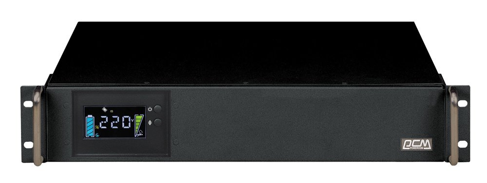 Источник бесперебойного питания Powercom King Pro RM KIN-1200AP LCD 960Вт 1200ВА черный