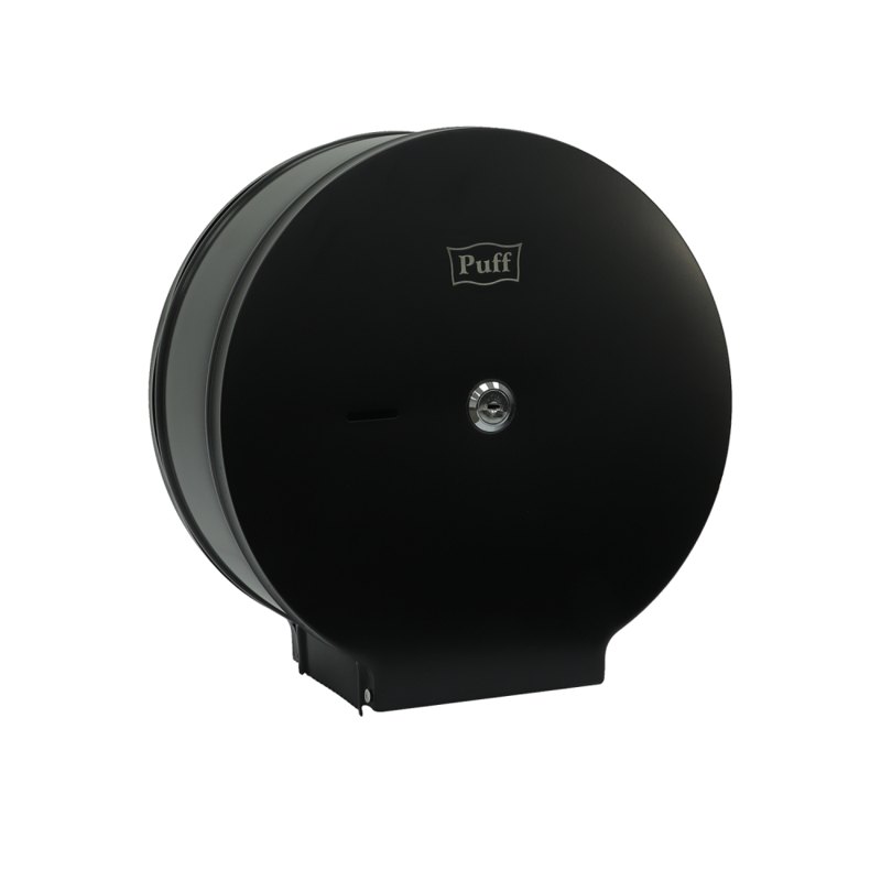 Диспенсер для туалетной бумаги Puff-5160Bl, нержавеющая сталь, черный