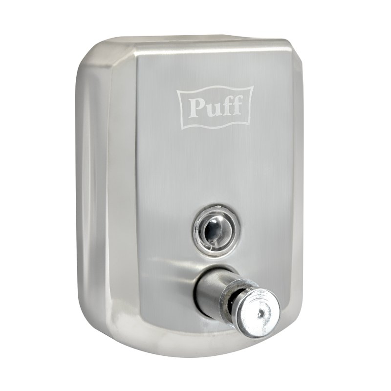 Дозатор с ключом для жидкого мыла из нерж. стали антивандальный Puff-8705