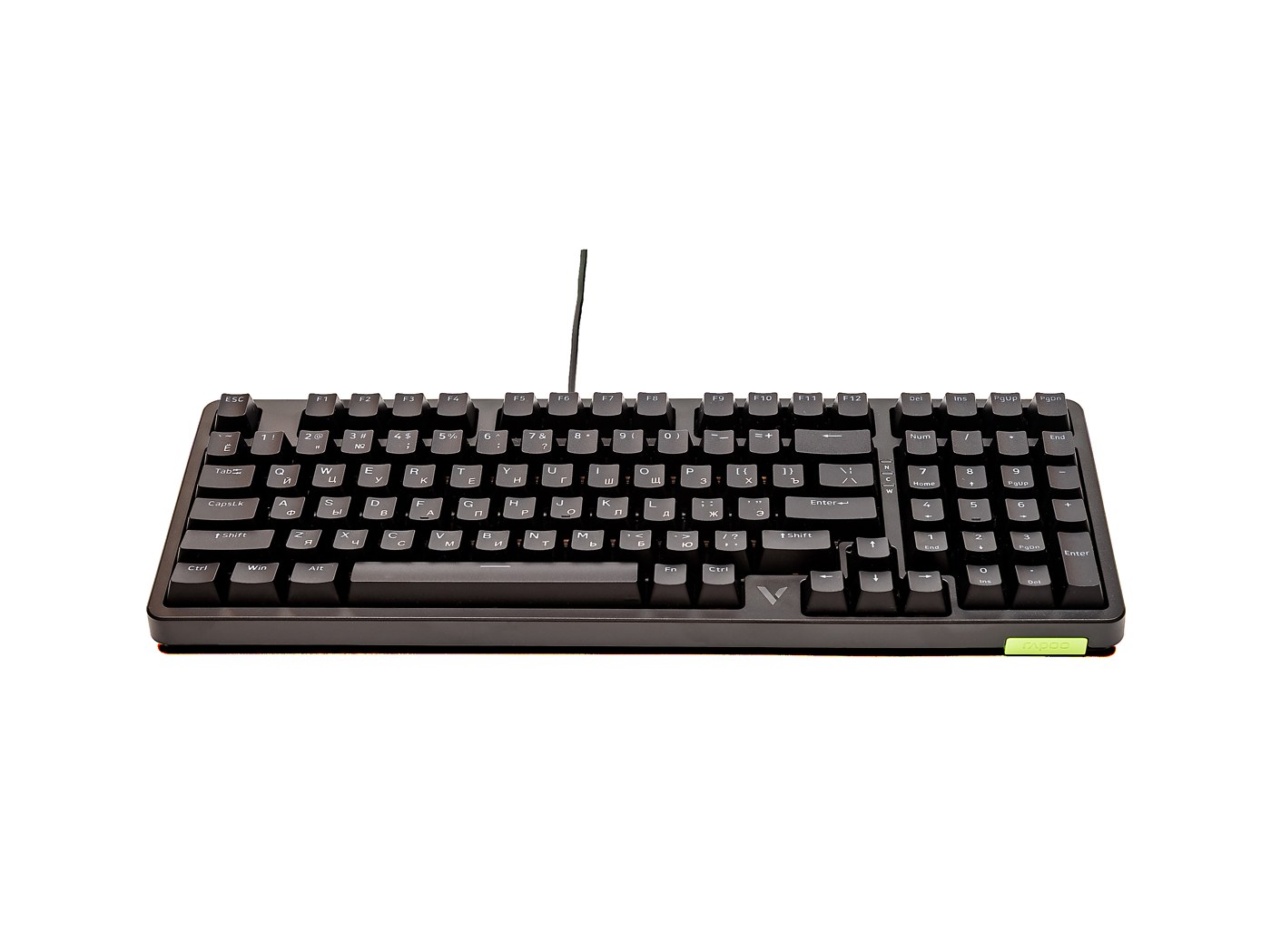 Игровая механическая клавиатура проводная Rapoo V500PRO-98, черный