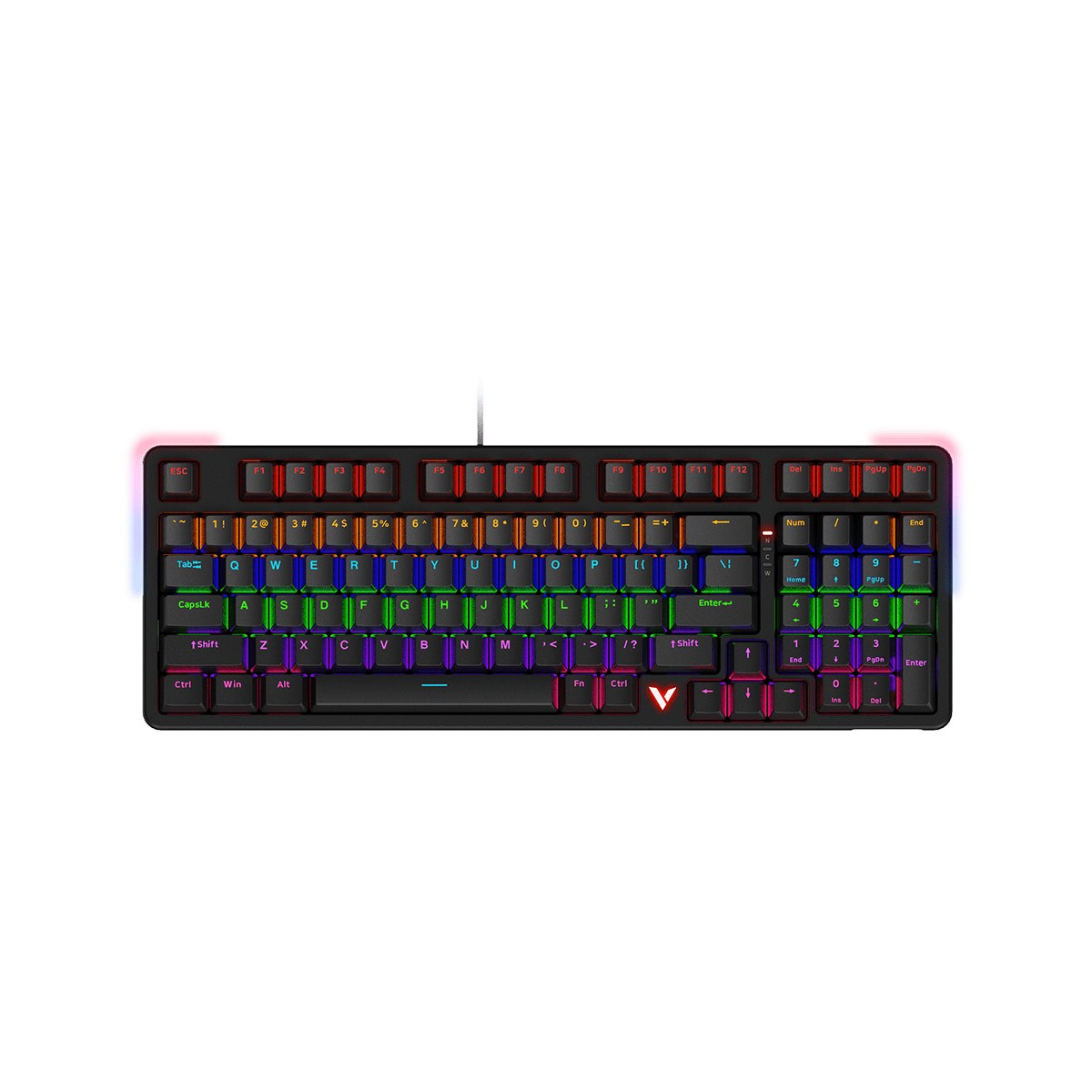Игровая механическая клавиатура проводная Rapoo V500PRO, черный