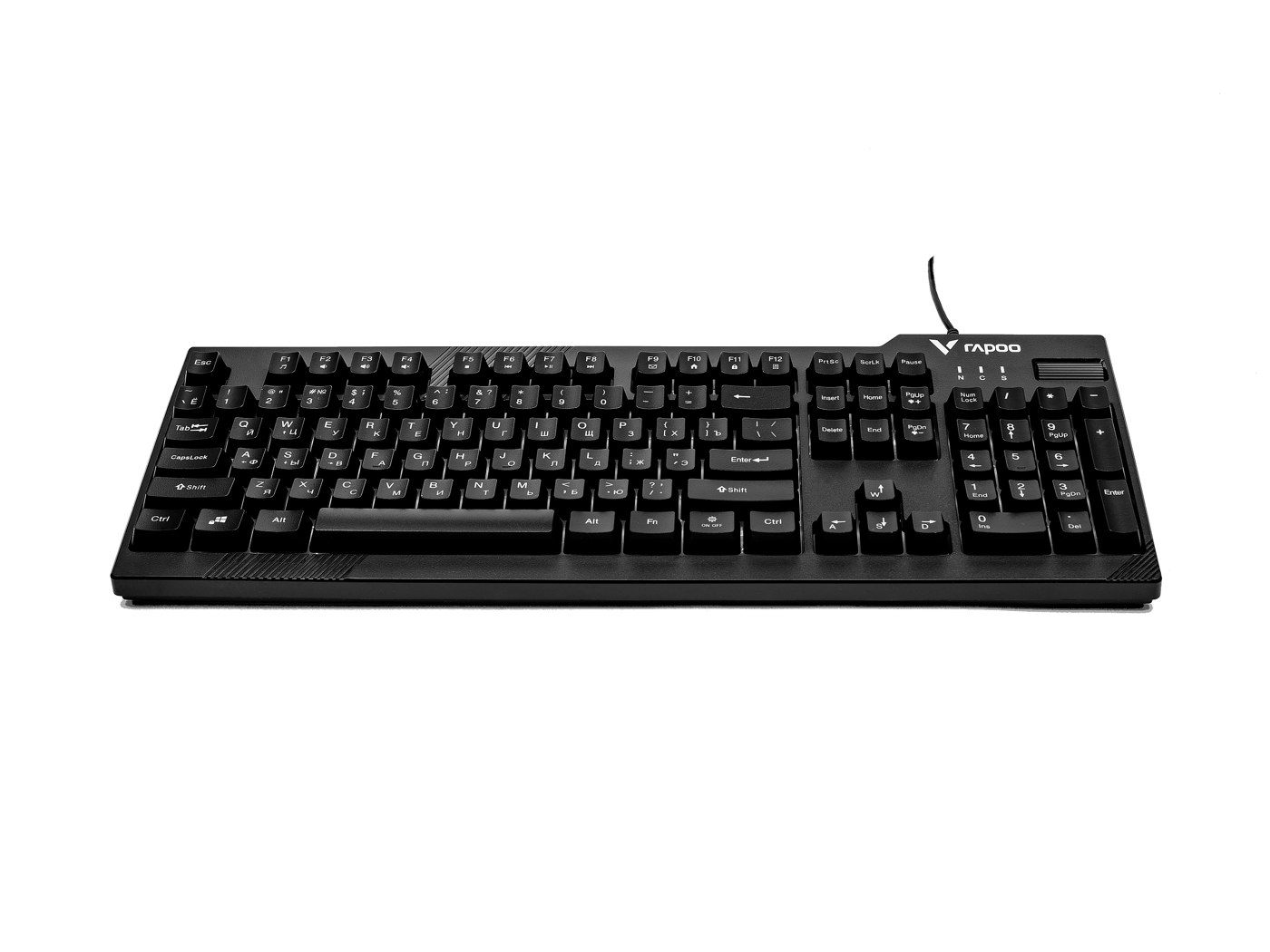 Игровая клавиатура проводная Rapoo V50S, черный