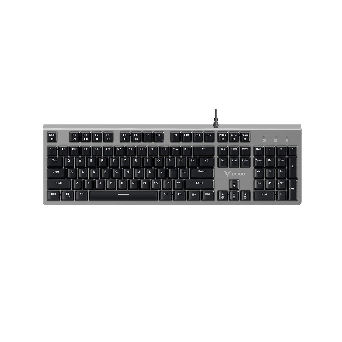 Игровая механическая клавиатура проводная Rapoo V520, черный