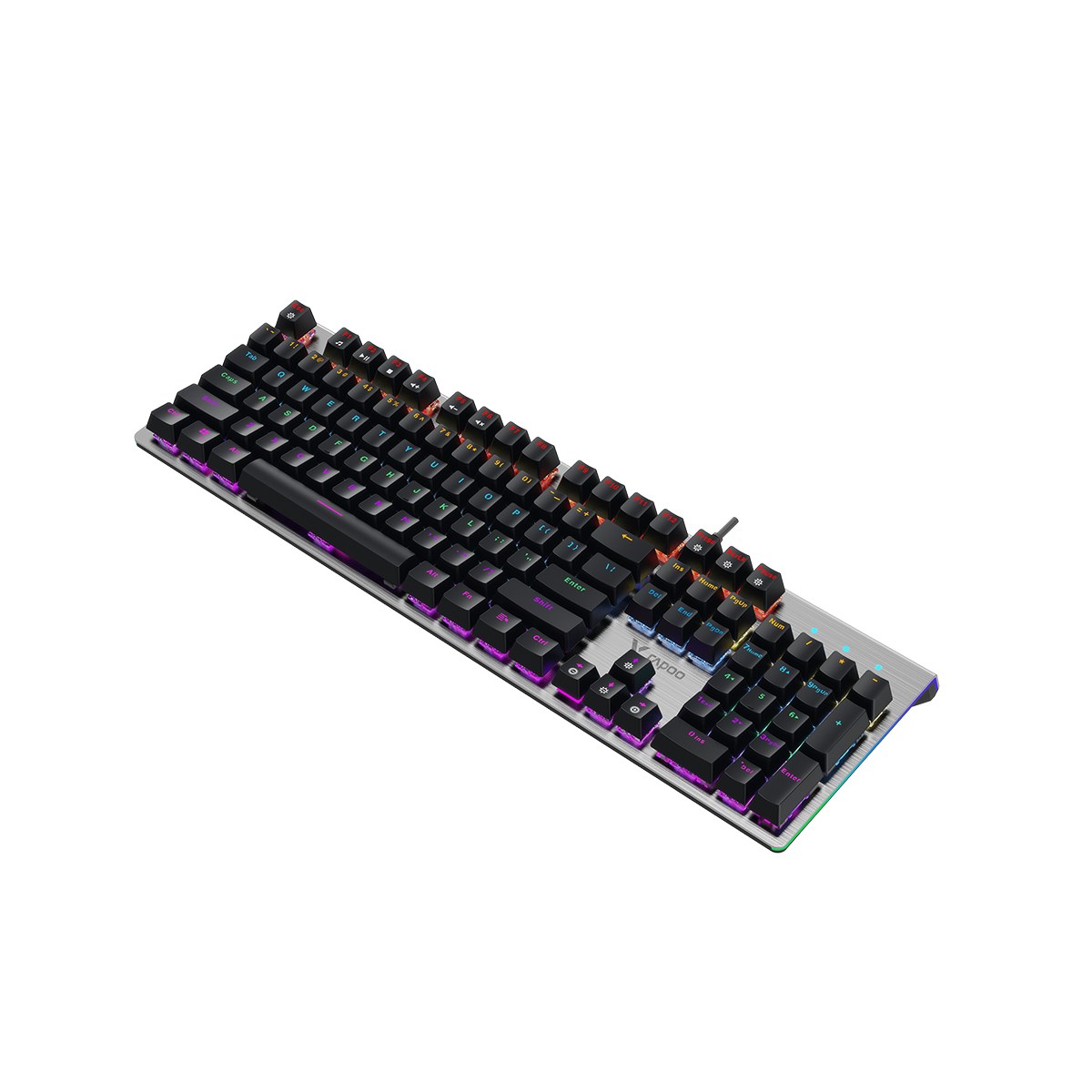 Игровая механическая клавиатура проводная Rapoo V530, черный