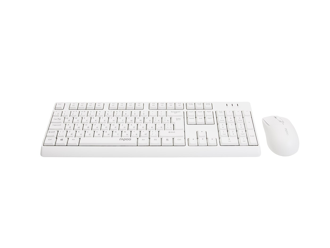 Клавиатура+мышь беспроводная Rapoo X1820-WHT, белый