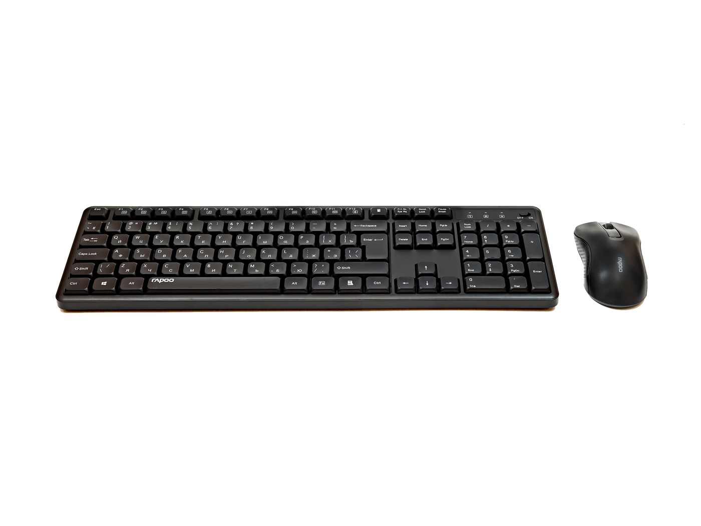 Клавиатура+мышь беспроводная Rapoo X2100 Silent, черный