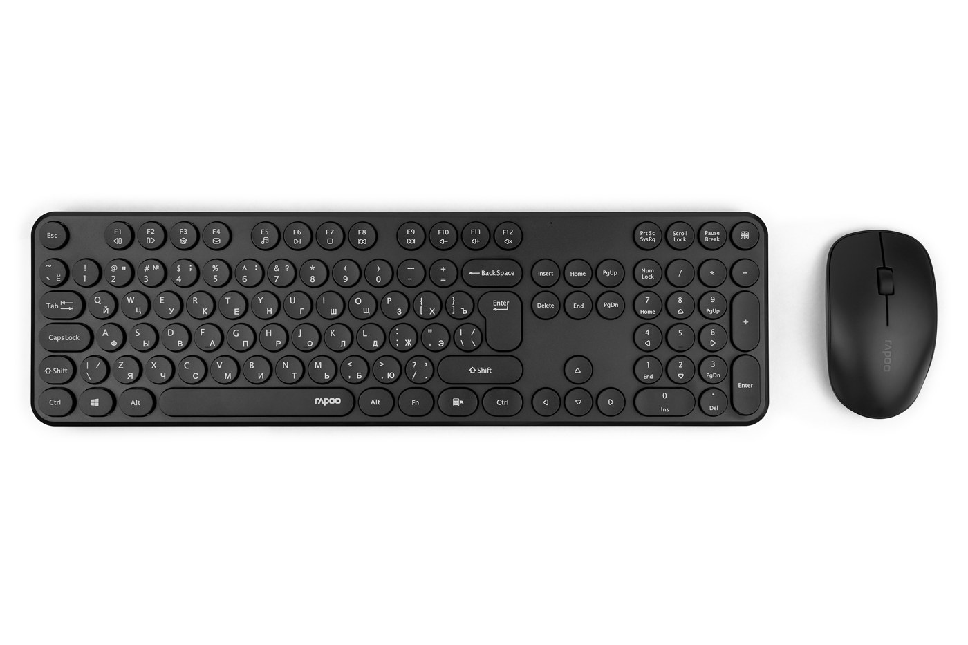 Клавиатура+мышь беспроводная Rapoo X260S, черный