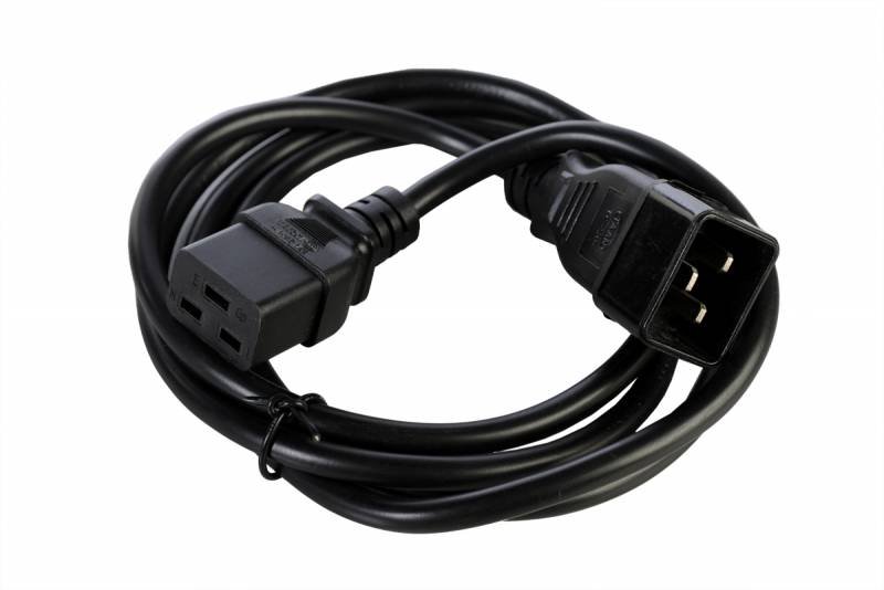 Шнур питания Rem R-16-Cord-C19-C20-3 C19-C20 проводник.:3x1.5мм2 3м 220В 16А (упак.:1шт) черный