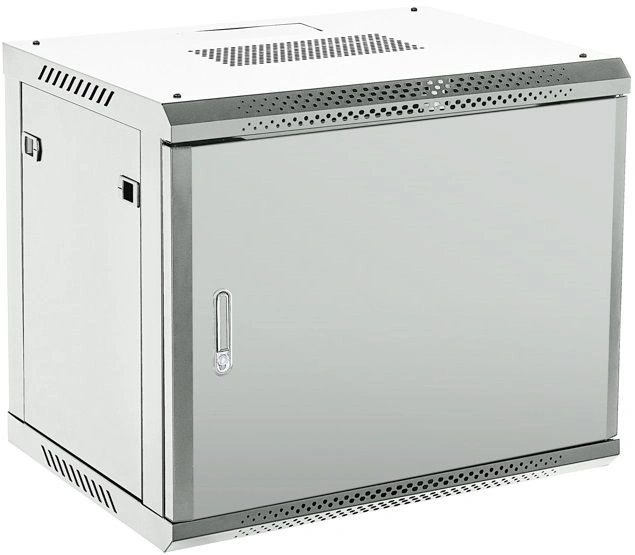 Шкаф коммутационный Rexant (04-0964-121) настенный 9U 450x600мм пер.дв.металл серый 230град. металл