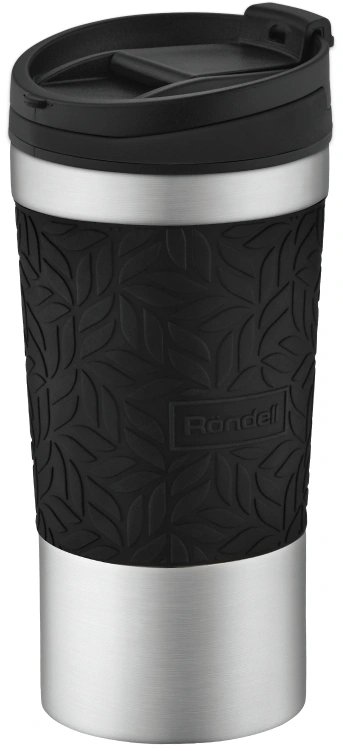 Термокружка для напитков Rondell Coupage RDS-1818 0.4л. черный картонная коробка