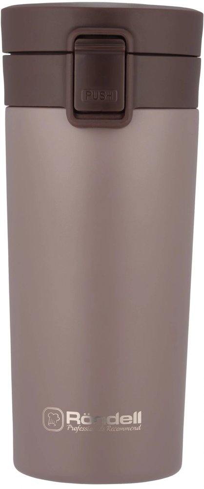 Термокружка Rondell Freddo RDS-1884 для напитков 0.4л. коричневый карт. коробка