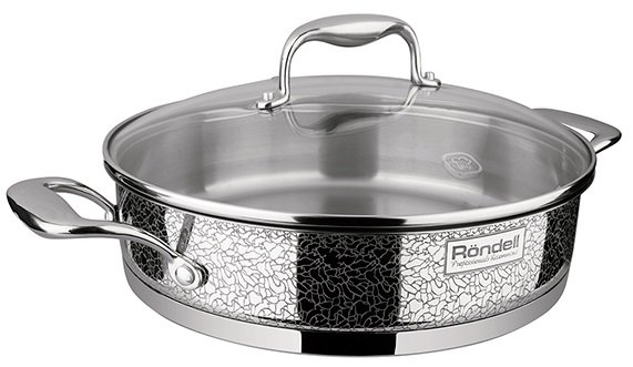 Сотейник Rondell Vintage RDS-353 2.9л. d=26см (с крышкой) стальной