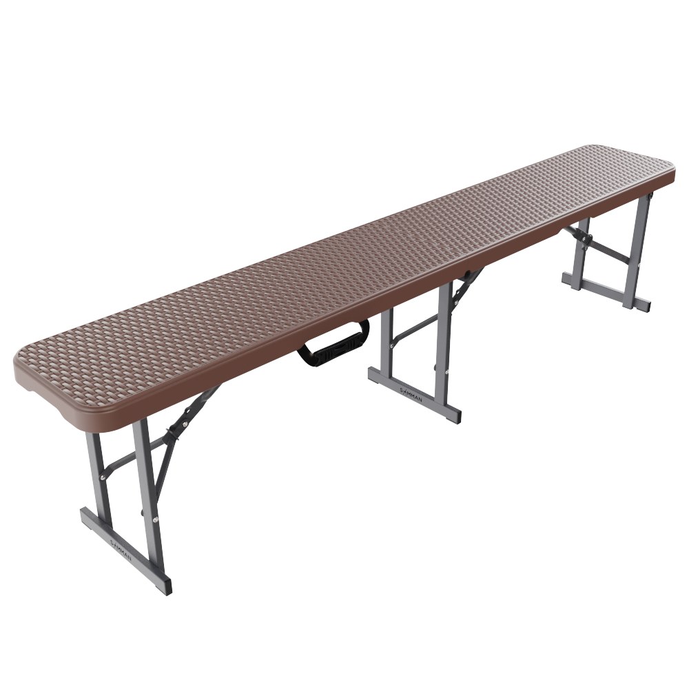 Скамейка складная SAMMAN Vän R 183×30×43 см, коричневый