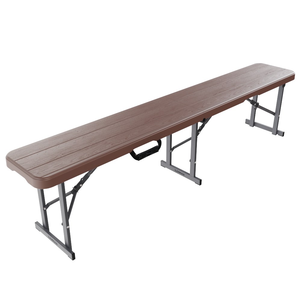 Скамейка складная SAMMAN Vän T 183×30×43 см, коричневый