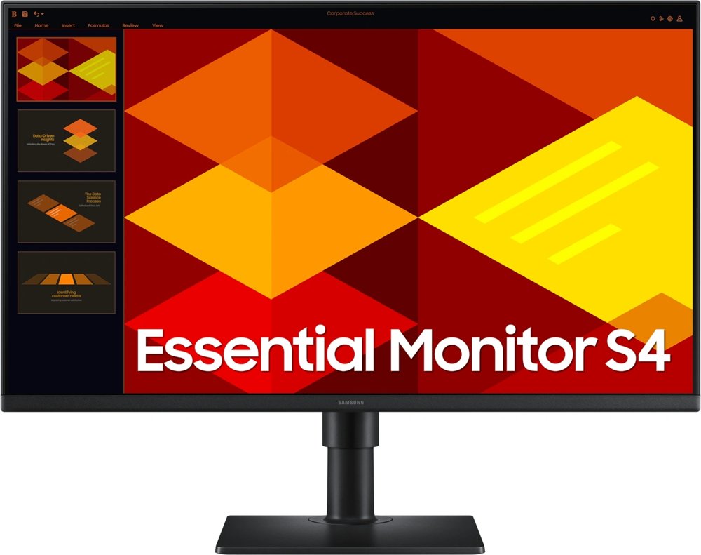 Монитор Samsung 27" Essential S4 S27D400GAUXEN черный IPS LED 16:9 HDMI матовая HAS Piv 1000:1 250cd 178гр/178гр 1920x1080 100Hz DP FHD USB 4кг