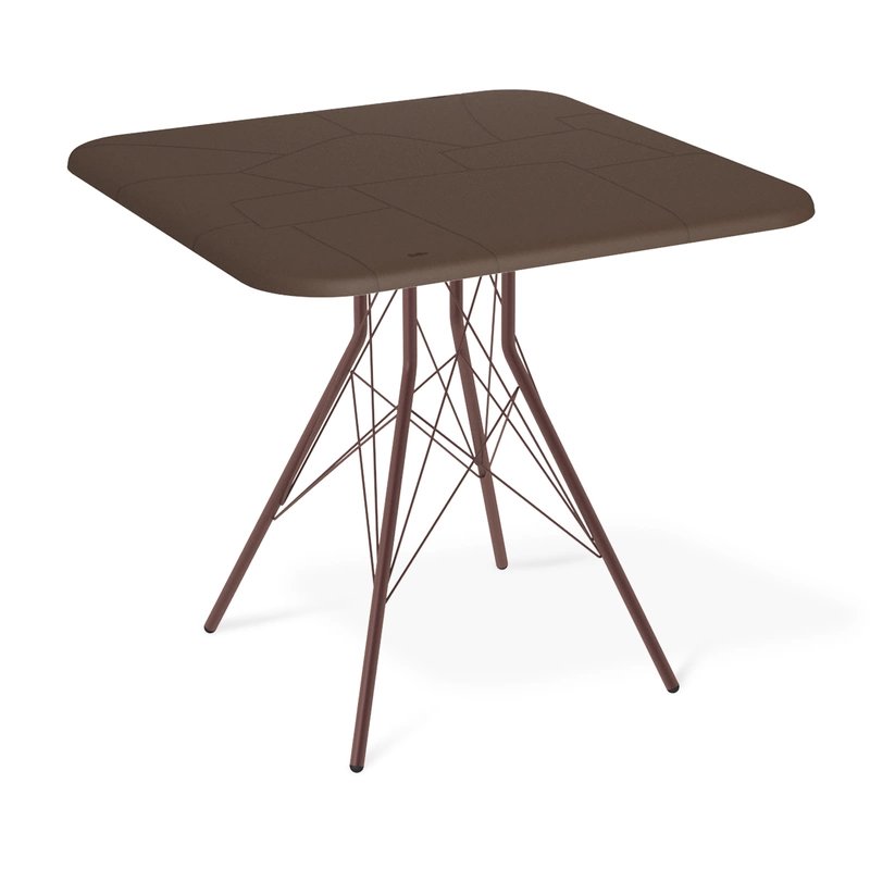 Стол Sheffilton SHT-TU2-1/TT30 83/83, медный мет. / коричневый