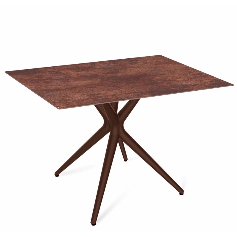 Стол Sheffilton SHT-TU30/TT21-6 100/75 керамика, коричневый / коричневая сепия