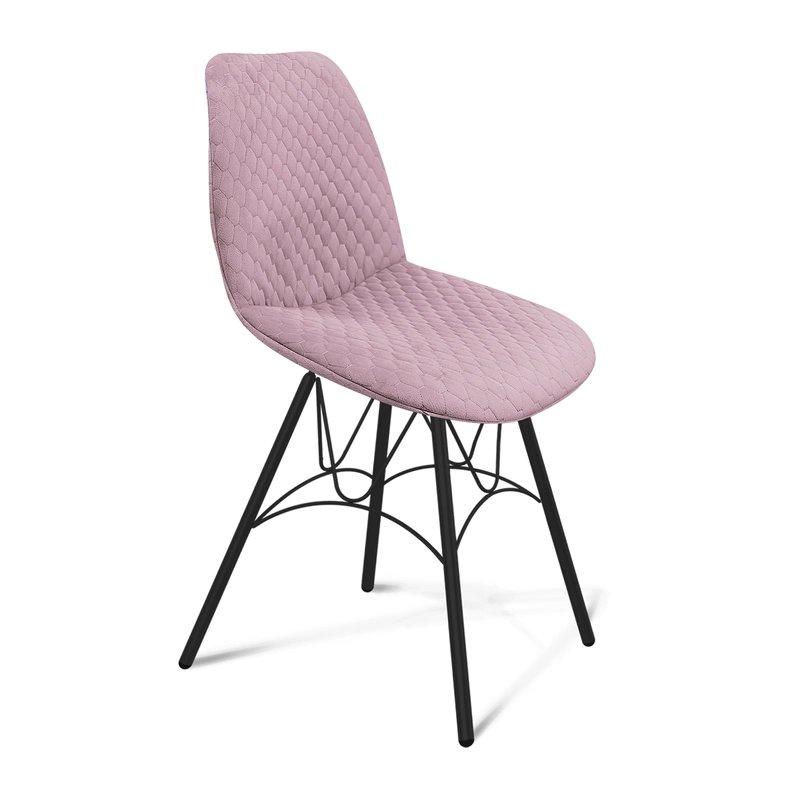 Стул Sheffilton SHT-ST29-C22/S100, розовый зефир / черный муар