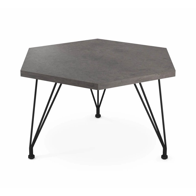 Столик журнальный SHT-TU29/H36/TT20 ЛДСП 70, черный муар/бетон чикаго темно-серый
