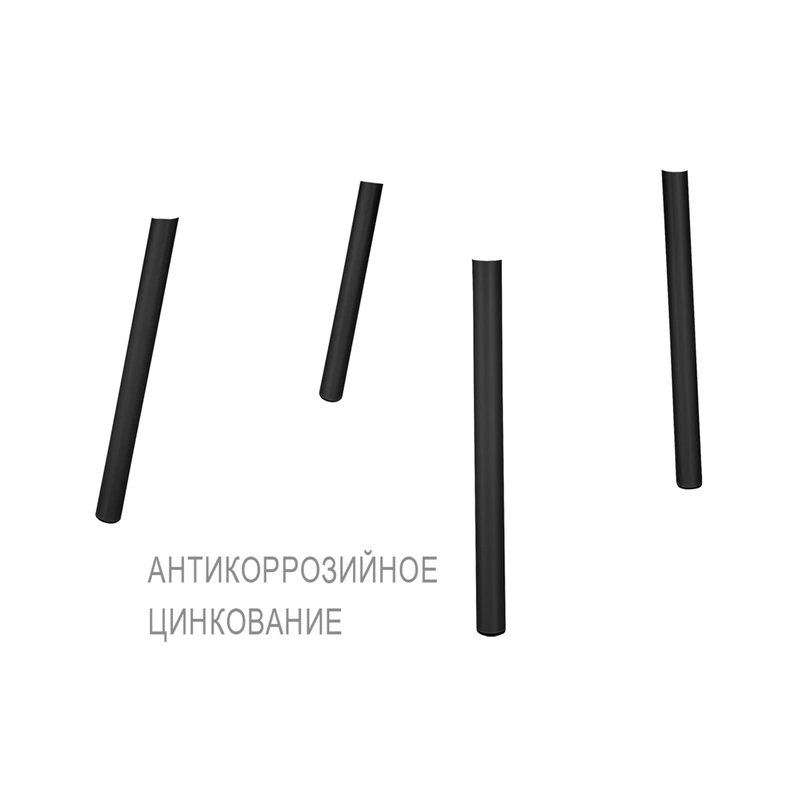 Каркас стула Sheffilton SHT-S424, черный муар (цинк)