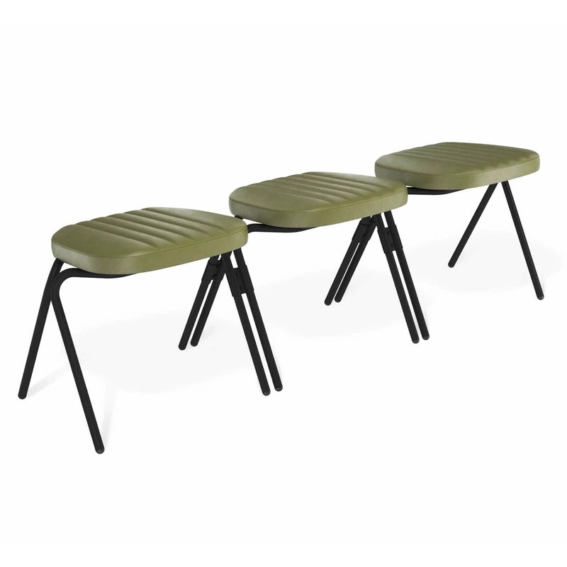 Скамья Sheffilton SHT-ST85-C1/S186, оливковый/черный муар