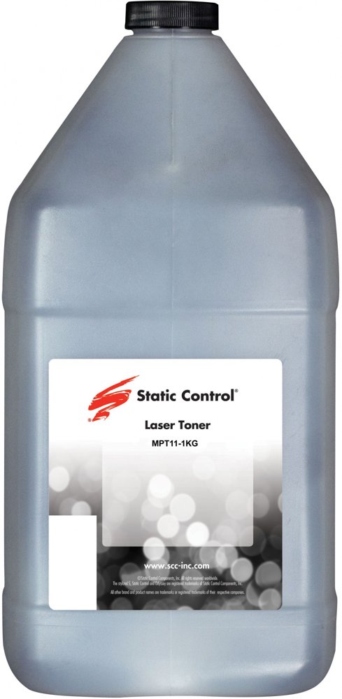 Тонер Static Control MPT11-1KG черный флакон 1000гр. для принтера НР P1005/1505/1606