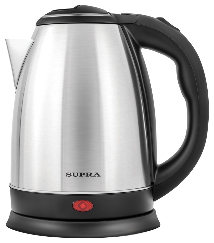 Чайник электрический Supra KES-1801S 1.8л. 1500Вт серебристый/черный корпус: металл/пластик
