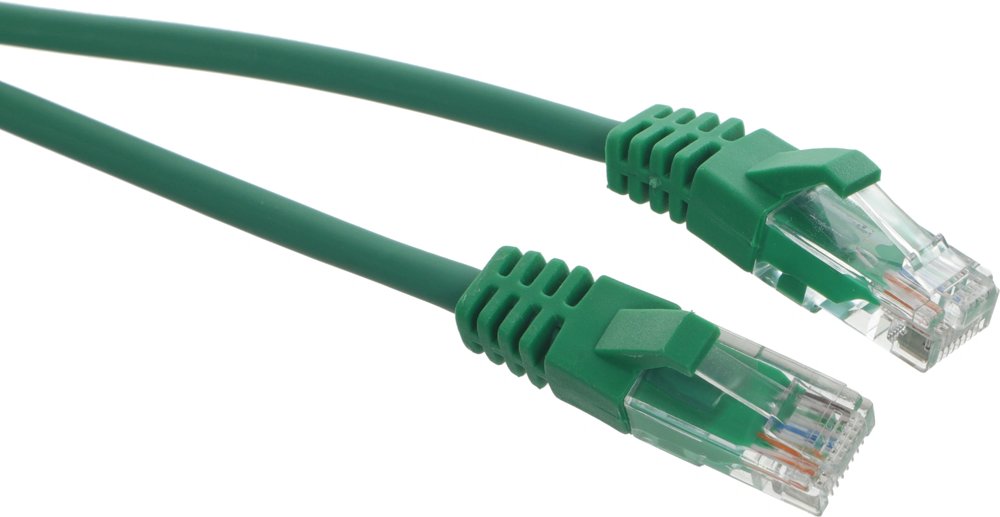 Патч-корд Suprlan 10-0159 UTP RJ-45 вил.-вилка RJ-45 кат.5E 3м зеленый LSZH 26AWG