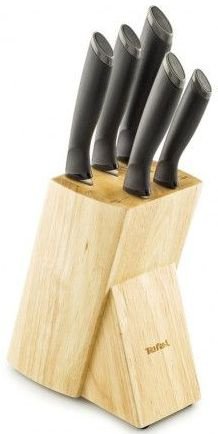 Набор ножей кухон. Tefal Comfort K221SA14 (2100096005) компл.:5предм. с подставкой черный
