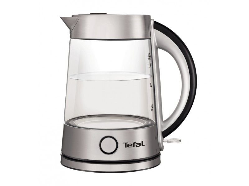 Чайник электрический Tefal KI760D30 1.7л. 2400Вт серебристый корпус: стекло/металл/пластик (8010000023)