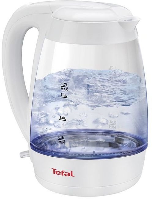 Чайник электрический Tefal KO450132 1.7л. 2200Вт белый корпус: стекло/пластик (8010000464)
