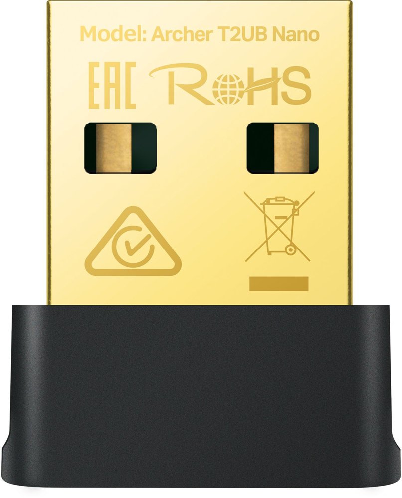Сетевой адаптер Wi-Fi + Bluetooth TP-Link Archer T2UB Nano AC600 USB 2.0 (ант.внутр.) 1ант.