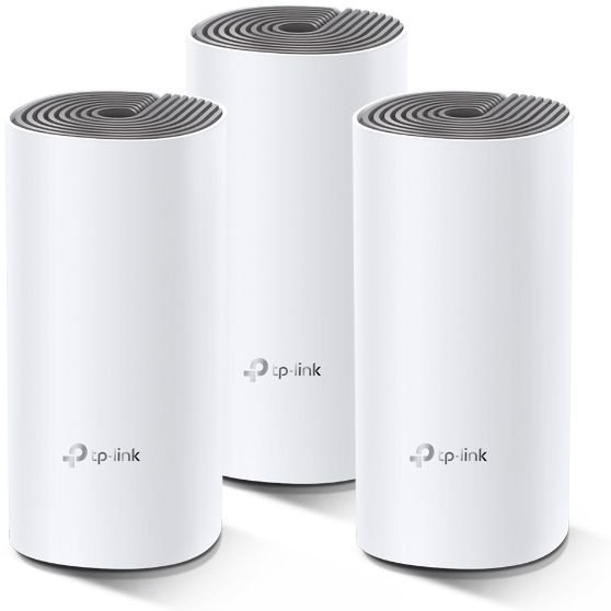 Бесшовный Mesh роутер TP-Link Deco E4 (DECO E4(3-PACK)) AC1200 10/100BASE-TX белый (упак.:3шт)