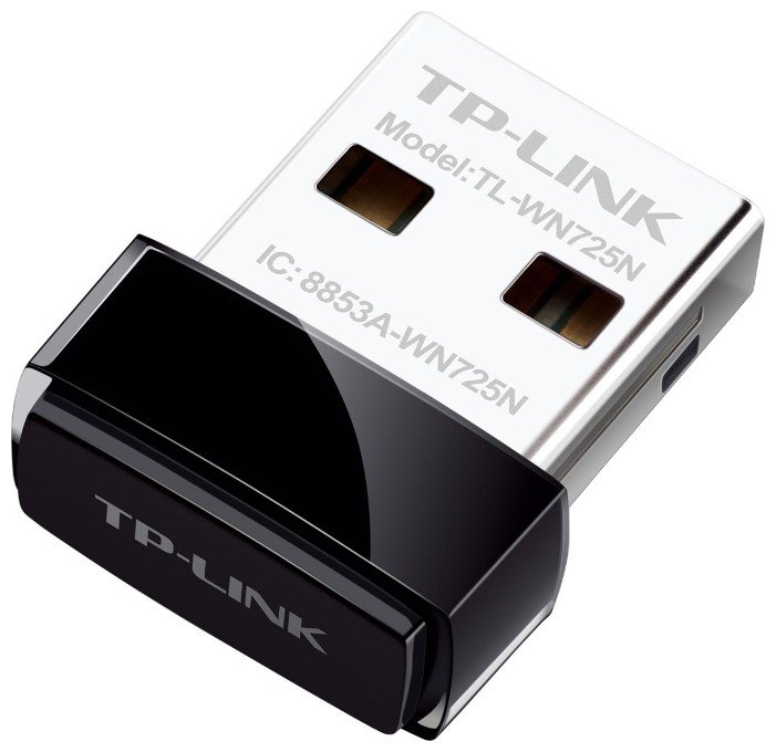 Сетевой адаптер Wi-Fi TP-Link TL-WN725N N150 USB 2.0 (ант.внутр.) 1ант.