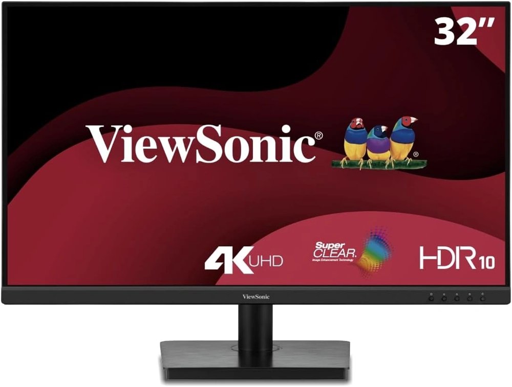 Монитор ViewSonic 31.5" VA3208-4K-HD черный VA LED 16:9 HDMI матовая 300cd 178гр/178гр 3840x2160 60Hz DP 4K 6.6кг