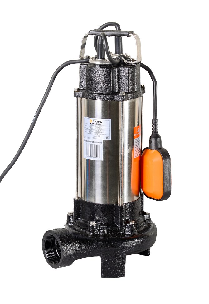 Фекальный насос Вихрь ФН-2200Л с измельчителем