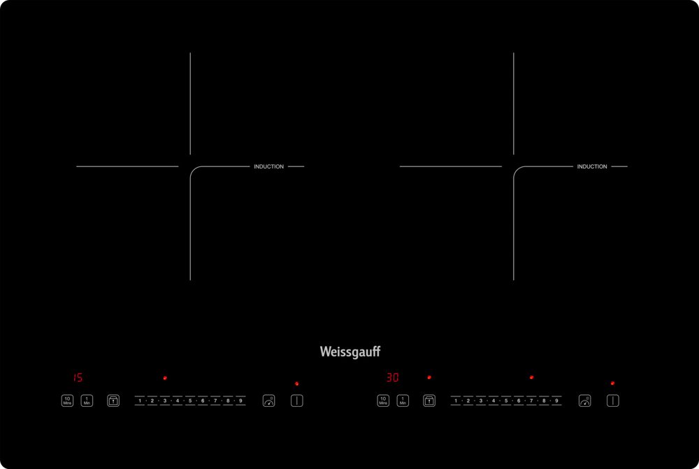 Индукционная варочная поверхность Weissgauff HI 412 H черный