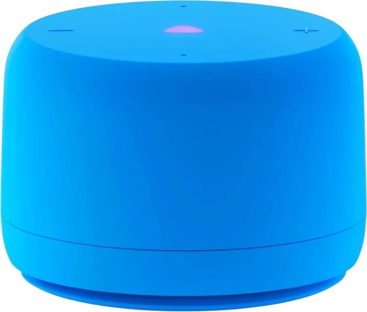 Умная колонка Yandex Станция Лайт 2 без часов Алиса синий 6W 1.0 BT/Wi-Fi 10м (YNDX-00028BLU)