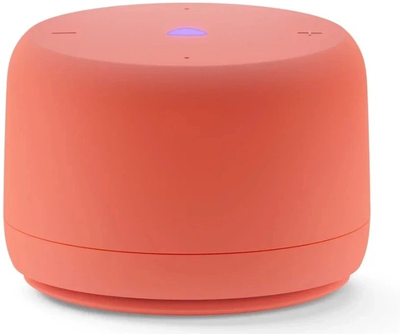 Умная колонка Yandex Станция Лайт 2 без часов Алиса coral 6W 1.0 BT/Wi-Fi 10м (YNDX-00028ORG)