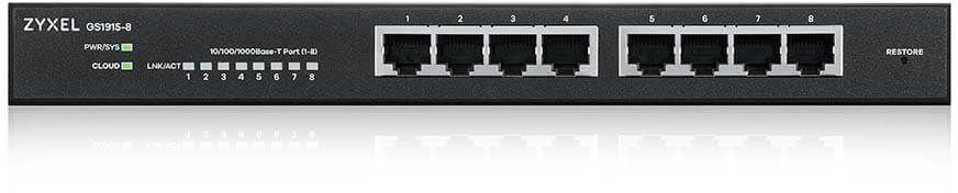 Коммутатор Zyxel GS1915-8-EU0101F (L2) 8x1Гбит/с управляемый